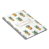 Carnet PixDezines Ananas Vintage/fond+texte DIY (Côté Droit)