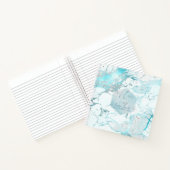 CARNET PIXDEZINES AQUA MARBRE BLEUE LES PREMIERS DU BÉBÉ (Intérieur)