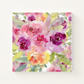 CARNET PIXDEZINES COULEUR D'EAU ROSES BÉBÉ 1ÈRE ANNÉE (Dos)