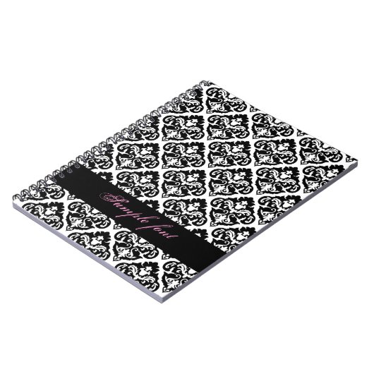 Carnet PixDezines do-it-yourself couleur, olivia damask (Côté gauche)