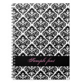 Carnet PixDezines do-it-yourself couleur, olivia damask (Devant)