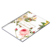 Carnet PixDezines Roses Vintages/Redoute (Côté gauche)