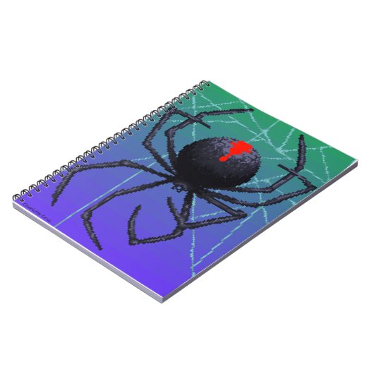 Carnet Pixel araignée noire (Côté gauche)