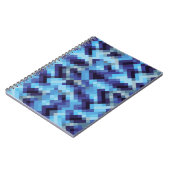 Carnet pixel arrière - plan motif de pixel abstrait, abst (Côté gauche)