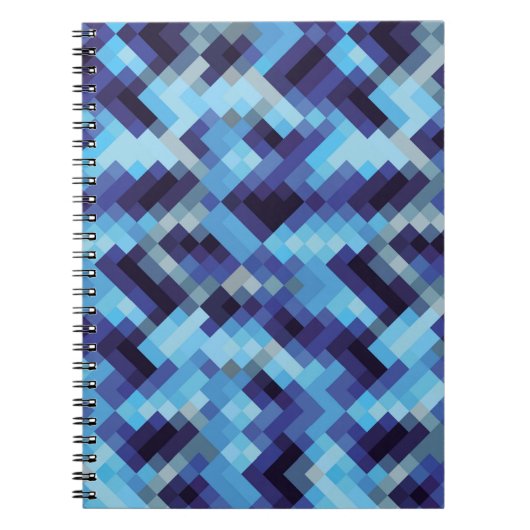 Carnet pixel arrière - plan motif de pixel abstrait, abst (Devant)