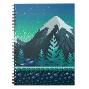 Carnet Pixel art arrière - plan sans soudure. Situation a