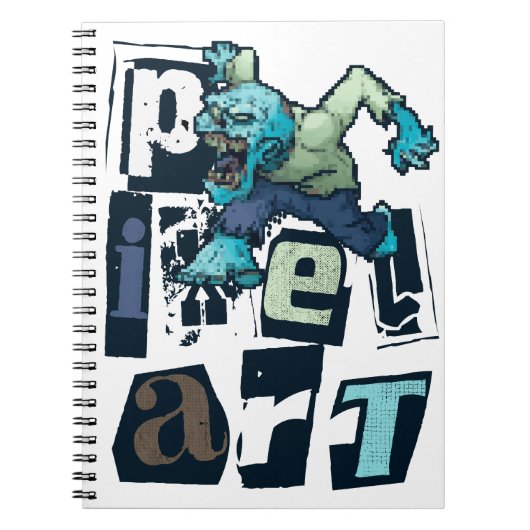 Carnet Pixel art et monstre (Devant)