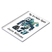 Carnet Pixel art et personnage monstre (Côté gauche)