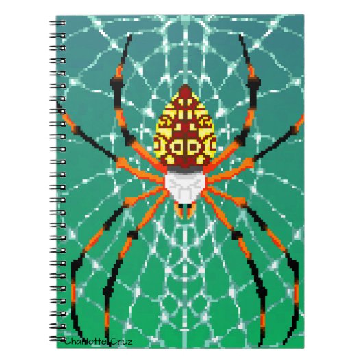 Carnet Pixel banana spider (Devant)