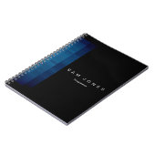 Carnet Pixel Noir et Bleu Moderne (Côté gauche)