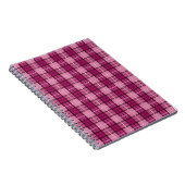Carnet Pixel Plaid_Magenta-Black (Côté Droit)