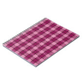 Carnet Pixel Plaid_Magenta-Black (Côté gauche)