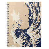 Carnet Pixel Tsunami 8 bits Pixel Art (Devant)