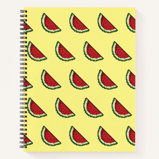 Carnet Pixel Watermelon Motif (Devant)