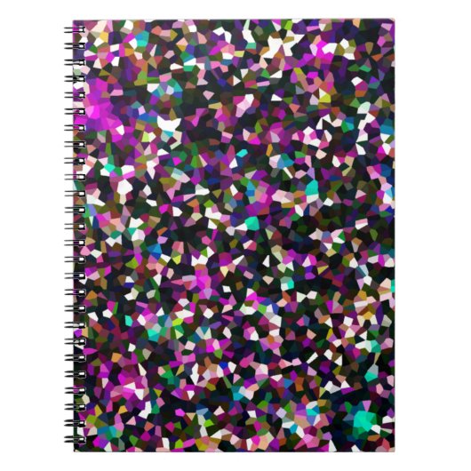 Carnet Pixels en cristal de ton de bijoux (Devant)