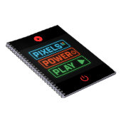Carnet Pixels Power Play Ordinateur portable pour joueurs (Côté Droit)