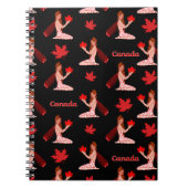 Carnet Pixie canadienne avec feuille d'érable (Devant)