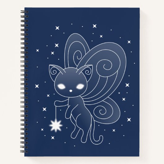 Carnet Pixie Chat - Fée Ailes Kitty (Devant)