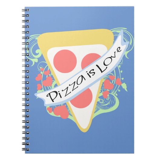 Carnet Pizza est l'amour (Devant)