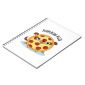 Carnet Pizza Pupperoni Blague drôle de pizza (Côté gauche)