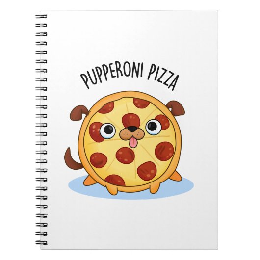 Carnet Pizza Pupperoni Blague drôle de pizza (Devant)