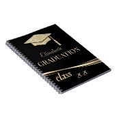Carnet Plafond de graduation Parties scintillant or, clas (Côté Droit)