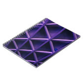Carnet Plafond violet avec motif croisé ; blu (Côté gauche)