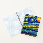 Carnet Plage Abstraite du ciel lunaire (Intérieur)