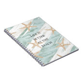 Carnet Plage Aqua Mint Starfish Grandes (Côté Droit)