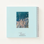 Carnet Plage Côtière Vague Beaux Art Peinture (Dos)