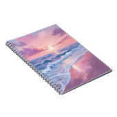 Carnet Plage Cotton Candy | Peinture des vagues de l'océa (Côté Droit)