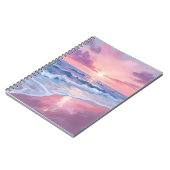 Carnet Plage Cotton Candy | Peinture des vagues de l'océa (Côté gauche)