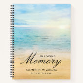 Carnet Plage de commémoration ou funéraire Océan (Devant)