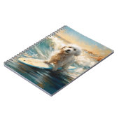 Carnet Plage de Coton De Tulear Peinture de surf (Côté gauche)