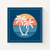 Carnet Plage de l'île tropicale sur mesure Océan Coucher  (Dos)