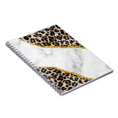 Carnet Plage de luxe Leopard intérieur Parties scintillan (Côté Droit)