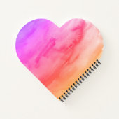 Carnet Plage de Motif de la peinture arc-en-ciel (Dos)