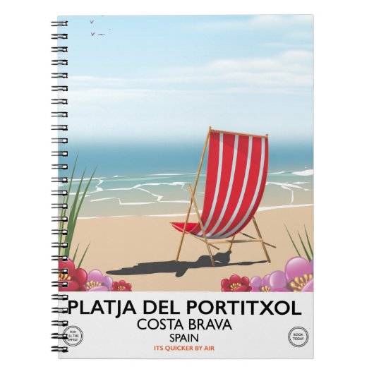 Carnet Plage de Portitxol, Costa Brava, Espagne (Devant)