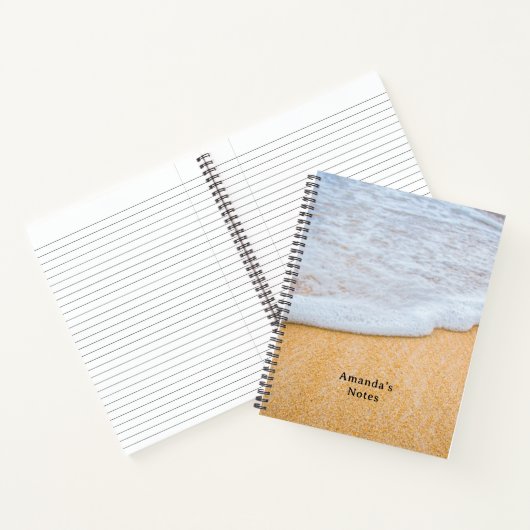 Carnet Plage de sable avec Surf en mousse (Intérieur)