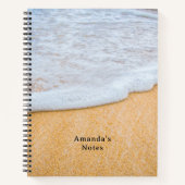 Carnet Plage de sable avec Surf en mousse (Devant)