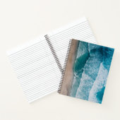 Carnet Plage de sable des vagues de l'océan bleu (Intérieur)
