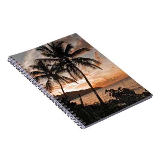 Carnet Plage de Sunset Tropical Palm Trees Beach (Côté Droit)