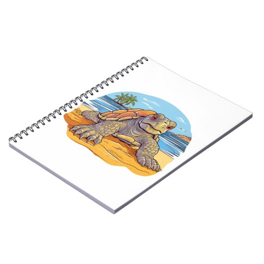 Carnet Plage de Turtle Cartoon (Côté gauche)