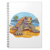 Carnet Plage de Turtle Cartoon (Devant)