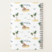 Carnet Plage de vacances tropicale (Verso)