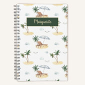 Carnet Plage de vacances tropicale (Recto)