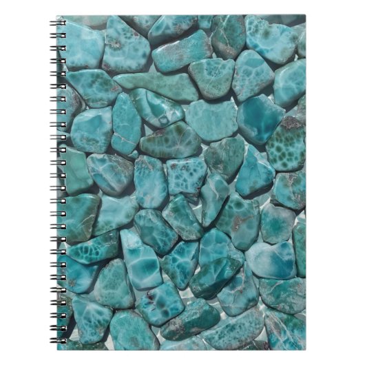 Carnet Plage d'eau tropicale Larimar Crystal Gemstone (Devant)