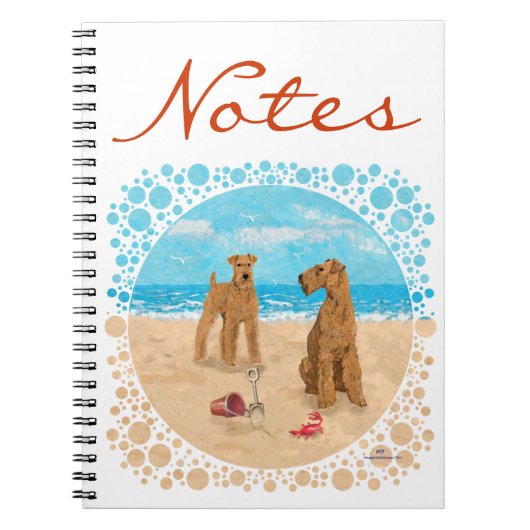 Carnet Plage des Terriers Irlandais (Devant)