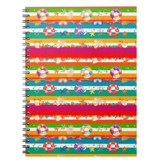 Carnet Plage d'été animée Design à thème (Devant)