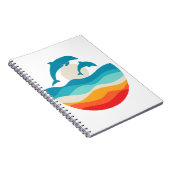 Carnet Plage Dolphin vintage Retro Summer Time (Côté Droit)